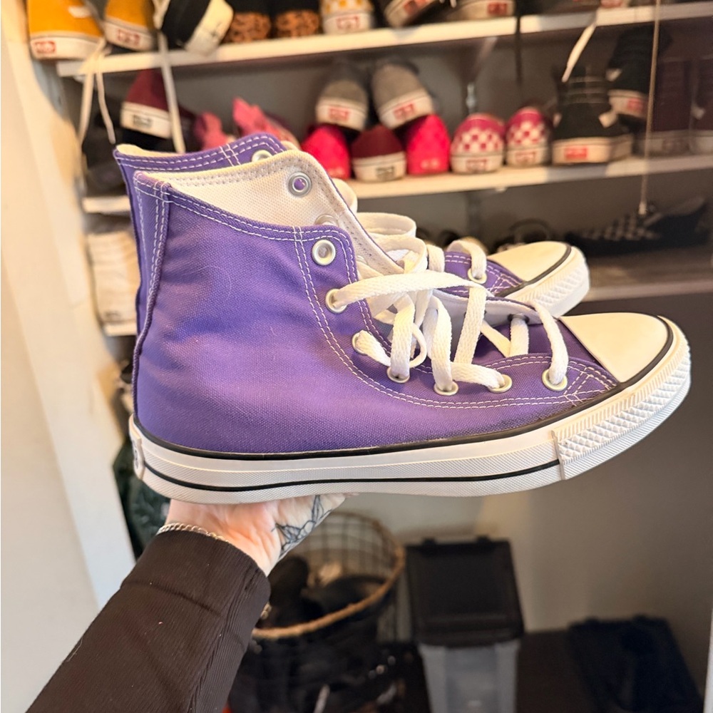 Converse Purple High-Top Sneakers